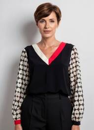 Tricou mâneci lungi mâneci lungi negru AN II VITO femeie