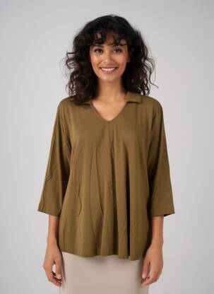 Tricou mâneci 3/4 mâneci 3/4 verde MASAI femeie