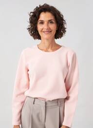 Top elasticitate mâneci lungi roz BARBARA LEBEK femeie