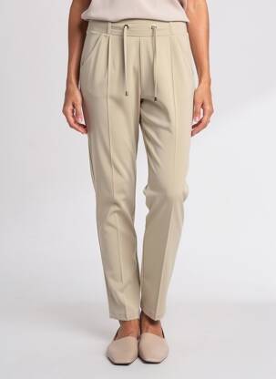 Pantalon slim talie elastică mărime normală verde ANANKE femeie