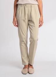 Pantalon slim talie elastică mărime normală verde ANANKE femeie