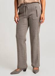 Pantalon drept elasticitate mărime normală maro BARBARA LEBEK femeie