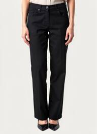 Pantalon drept elasticitate mărime normală negru FRANK WALDER femeie