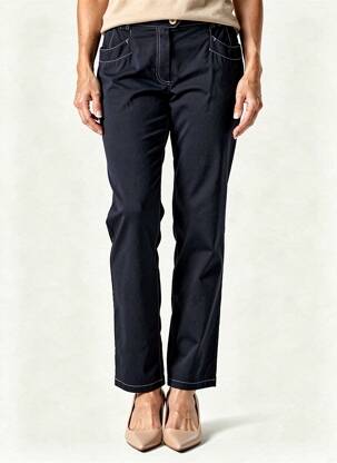 Pantalon drept elasticitate mărime normală albastru TELMAIL femeie