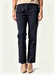Pantalon drept elasticitate mărime normală albastru TELMAIL femeie