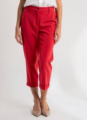 Pantalon 7/8 elasticitate mărime normală roșu LCDN femeie