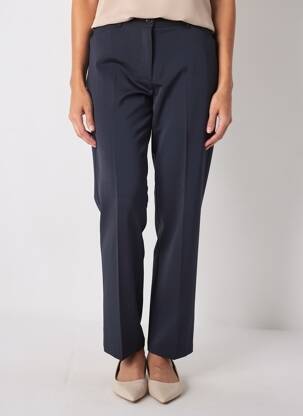 Pantalon drept țesătură crep mărime normală albastru GARDEUR femeie