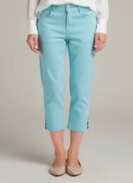Pantalon 7/8 elasticitate mărime normală albastru DOLCEZZA femeie