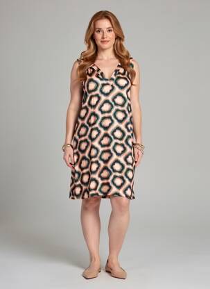 Rochie scurtă fără mâneci fără mâneci albastru LOLA ESPELETA femeie