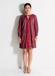 Rochie scurtă mâneci lungi mâneci lungi roșu BAMBOO'S femeie
