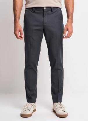 Pantalon chino țesătură melanj mărime normală gri FIFTY FOUR bărbat