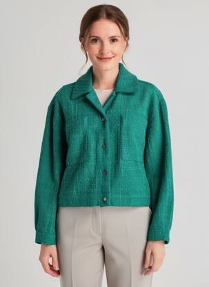 Jachete elegante buzunare verde GARCIA femeie