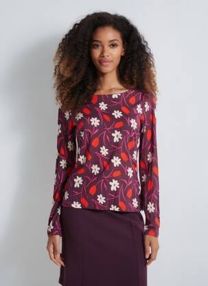 Tricou mâneci lungi mâneci lungi violet COMPAÑIA FANTASTICA femeie