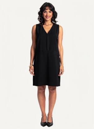 Rochie scurtă mâneci scurte mâneci scurte negru PAKO LITTO femeie