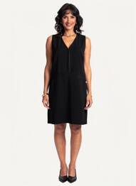 Rochie scurtă mâneci scurte mâneci scurte negru PAKO LITTO femeie