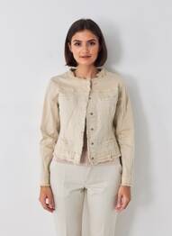 Jachete casual guler rotund bej CARLA GIANNINI femeie