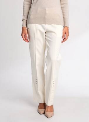 Pantalon drept elasticitate mărime normală bej HIGH femeie