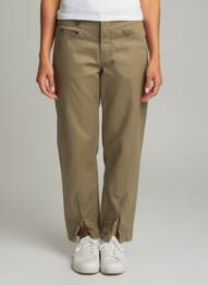Pantalon drept elasticitate mărime normală verde HIGH femeie