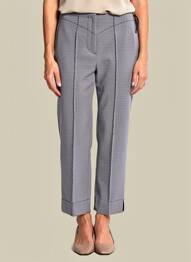 Pantalon 7/8 elasticitate mărime normală albastru HIGH femeie