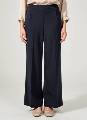 Pantalon evazat talie elastică mărime normală albastru LIVIANA CONTI femeie