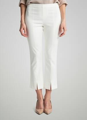 Pantalon 7/8 talie înaltă talie înaltă bej LIVIANA CONTI femeie