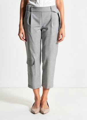 Pantalon 7/8 buzunare gri LIVIANA CONTI femeie
