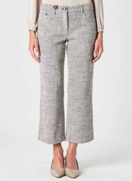 Pantalon 7/8 închidere cu fermoar sub clapetă cu nasturi mărime normală negru MAX MARA femeie