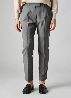 Pantalon slim talie înaltă talie înaltă gri BARBARA BUI femeie