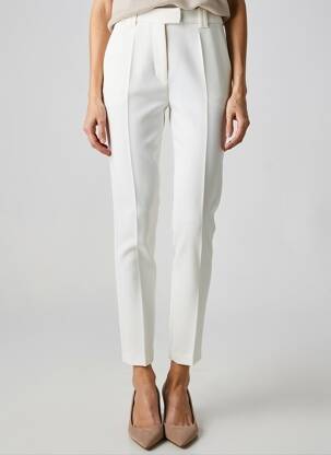 Pantalon slim talie înaltă talie înaltă bej BARBARA BUI femeie