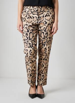 Pantalon chino țesătură poplin mărime normală bej BARBARA BUI femeie