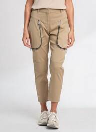 Pantalon 7/8 talie înaltă talie înaltă maro BARBARA BUI femeie