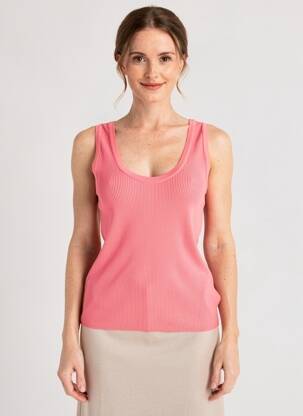 Top elasticitate fără mâneci roz RRD (ROBERTO RICCI DESIGNS) femeie