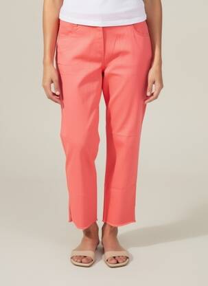 Pantalon 7/8 talie elastică roz EAST DRIVE femeie