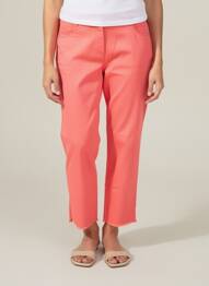 Pantalon 7/8 talie elastică roz EAST DRIVE femeie