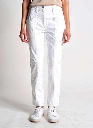 Pantalon slim elasticitate mărime normală alb PAUL BRIAL femeie