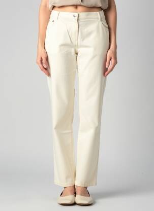 Pantalon slim țesătură poplin bej ARMOR LUX femeie