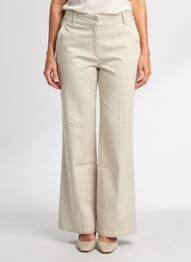 Pantalon evazat talie joasă talie joasă bej ARMOR LUX femeie