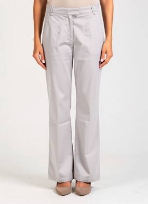 Pantalon evazat talie elastică talie joasă gri LEWINGER femeie