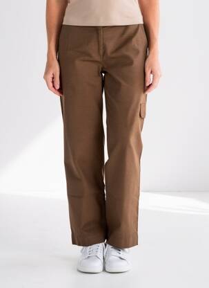 Pantalon cargo croială dreaptă mărime normală maro ARMOR LUX femeie