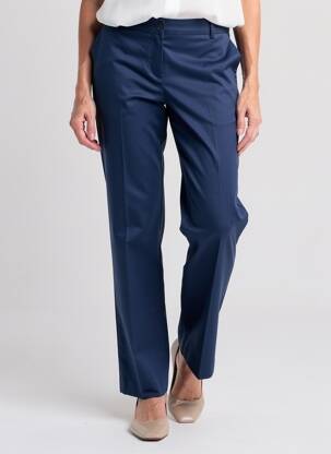 Pantalon chino țesătură poplin mărime normală albastru ARMOR LUX femeie