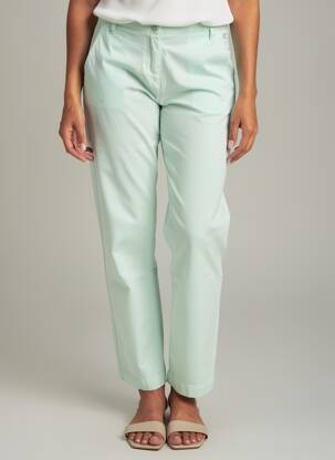Pantalon chino talie joasă talie joasă verde ARMOR LUX femeie