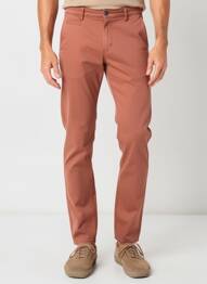 Pantalon chino elasticitate mărime normală maro EMYLE bărbat