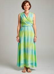 Rochie lungă fără mâneci fără mâneci verde GREGORY PAT femeie