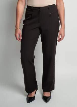 Pantalon drept elasticitate mărime normală negru GUY DUBOUIS femeie