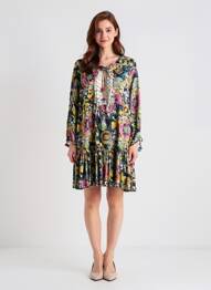 Rochie scurtă mâneci lungi mâneci lungi albastru CHIARA FIORINI femeie