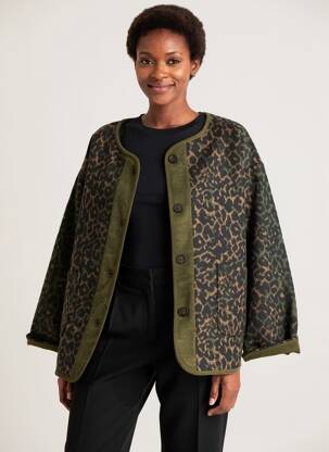 Jachete casual guler rotund verde IT HIPPIE femeie