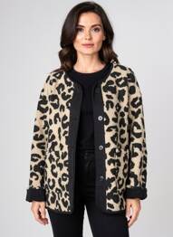 Jachete casual guler rotund negru IT HIPPIE femeie