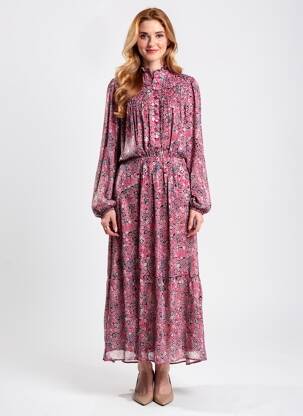 Rochie lungă mâneci lungi mâneci lungi roșu MARANT ETOILE femeie