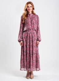 Rochie lungă mâneci lungi mâneci lungi roșu MARANT ETOILE femeie