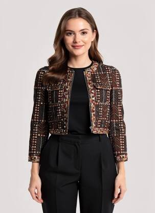 Jachete elegante guler rotund negru MARANT ETOILE femeie